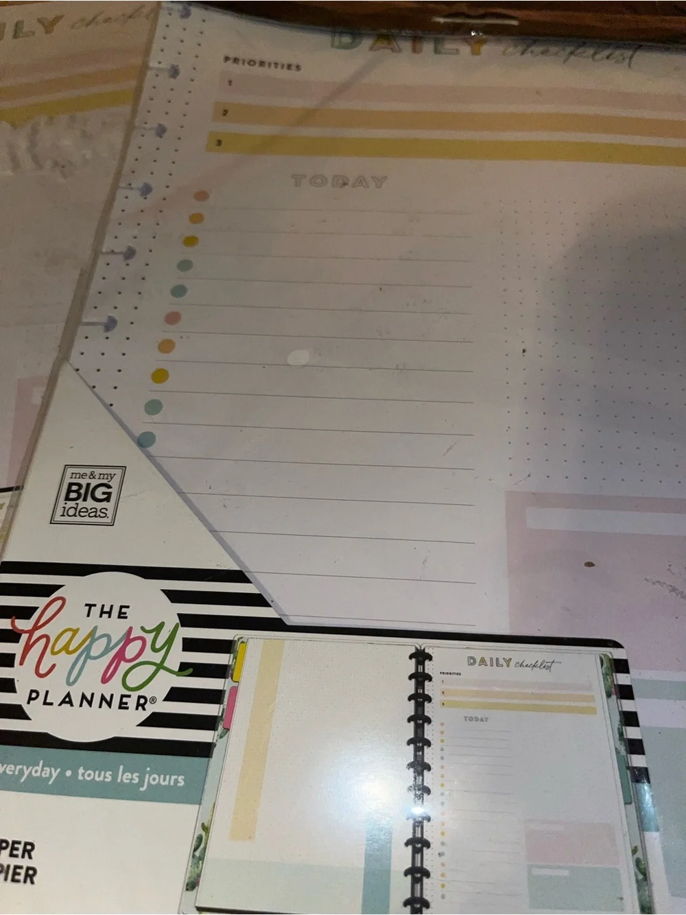 The Happy Planner Paper Pads - White with Pastel Accents